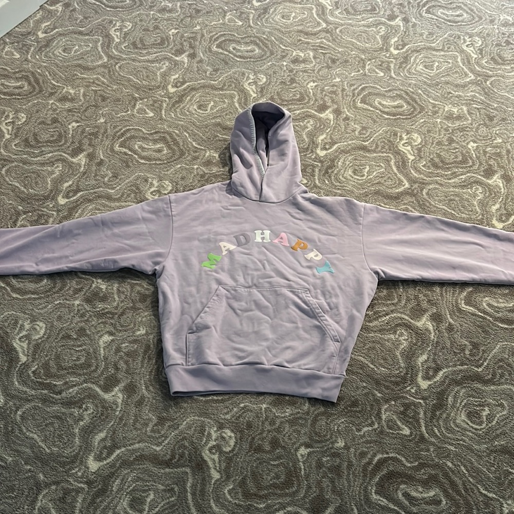 Madhappy Lavender Hoodie with Multicolor Logo